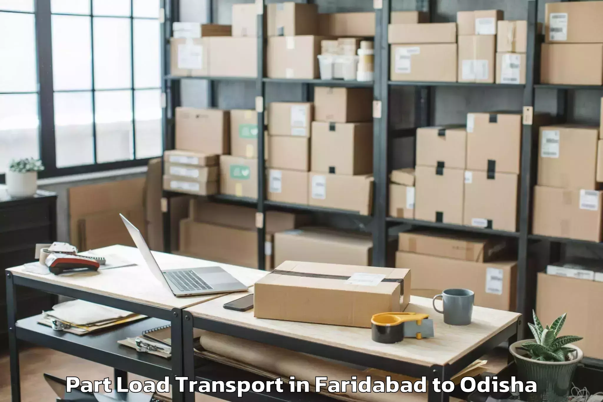 Leading Faridabad to Udayagiri Kandhamal Part Load Transport Provider